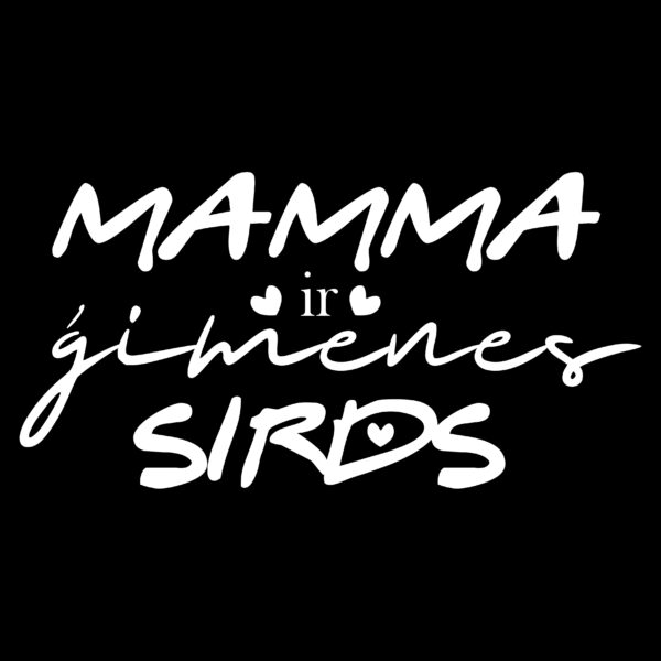 Mamma ir ģimenes sirds t-krekls ar apdruku - Image 2