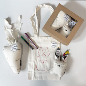 Zīmē pats – interaktīvs komplekts bērniem “zaķis”